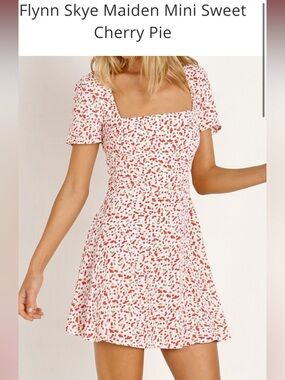 Flynn Skye Maiden Mini Dress XS Sweet Cherry Pie SOLD OUT